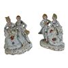 Image 1 : LOT OF 2 HAND PAINTED JAPAN PORCELAIN FIGURES