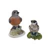 Image 1 : LOT OF 2 BOEHM BIRDS - CEDAR WAXWING AND BABY BLUEBIRD
