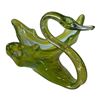 Image 1 : GLASS ART - GREEN SWAN