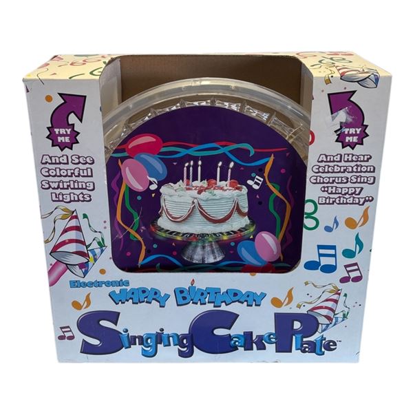 SINGING CAKE PLATE