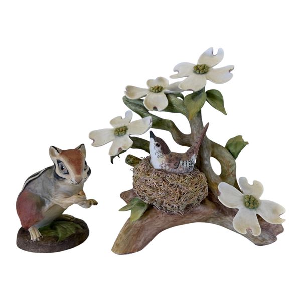 LOT OF 2 PORCELAIN FIGURES