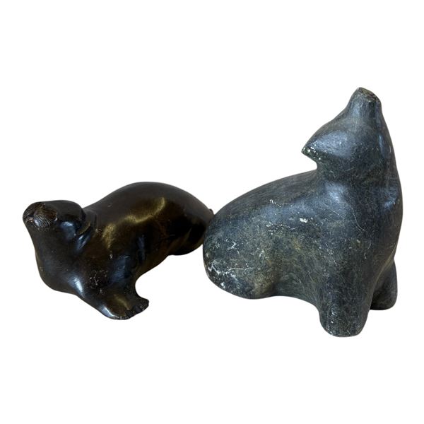 LOT OF 2 STONE CARVINGS