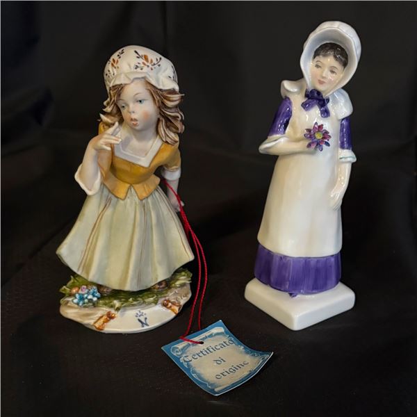 LOT OF 2 VINTAGE FIGURINES