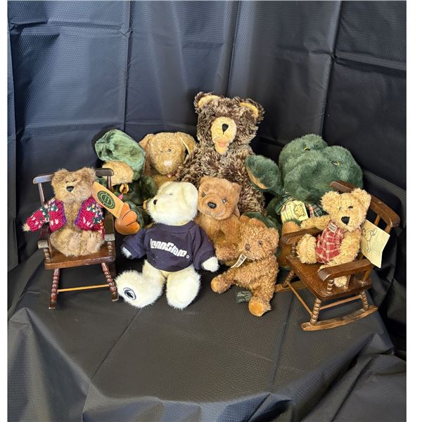 LOT OF 11 STUFFED ANIMALS