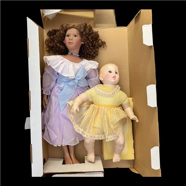 LOT OF 2 VINYL DOLLS