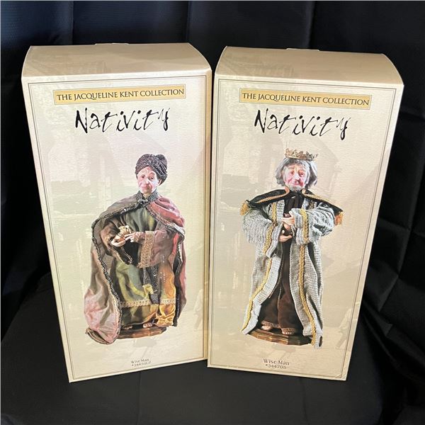 JACQUELINE KENT - LOT OF 2 NATIVITY SCENE WISE MAN