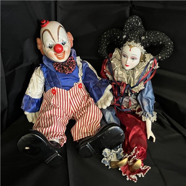 LOT OF 2 PORCELAIN DOLLS