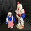 Image 1 : LOT OF TWO PORCELAIN CLOWN DOLLS