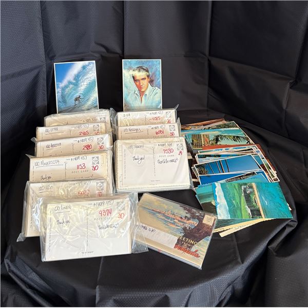 LOT OF 800 PLUS VINTAGE POSTCARDS