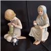 Image 1 : CYBIS - LOT OF 2 CHILDREN FIGURES
