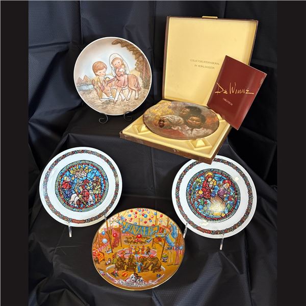 LOT OF 5 COLLECTOR PLATES