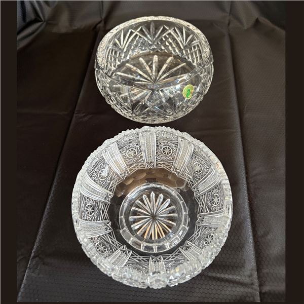 LOT OF TWO CRYSTAL BOWLS