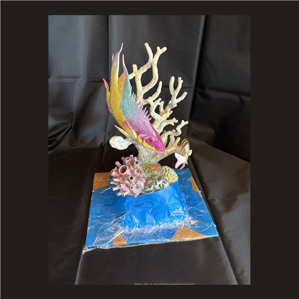 ROYAL WORCESTER - FISH AND CORAL FIGURE