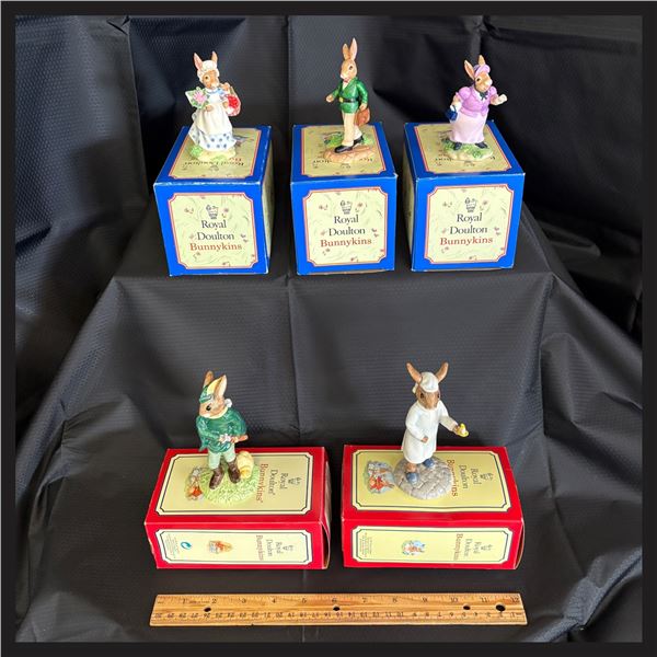 ROYAL DOULTON - LOT OF 5 BUNNYKINS