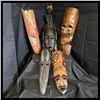 Image 1 : LOT OF 5 AFRICAN FACE MASKS