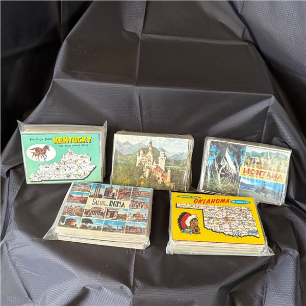 LOT OF 500 POSTCARDS