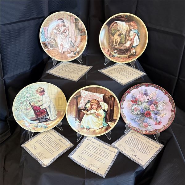 BRADFORD EXCHANGE COLLECTOR PLATES - LOT OF 5