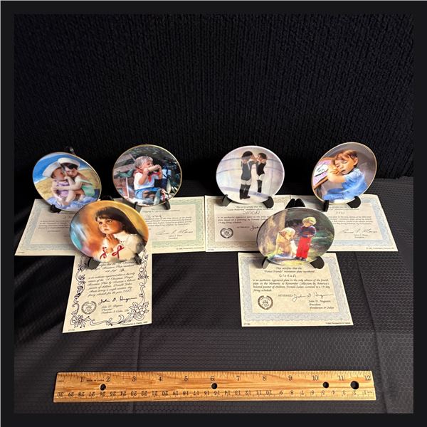 ROB ANDERS MINIATURE COLLECTOR PLATES - LOT OF 6