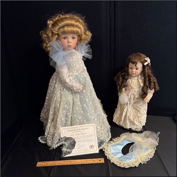LOT OF 2 PORCELAIN DOLLS