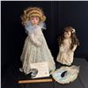 Image 1 : LOT OF 2 PORCELAIN DOLLS