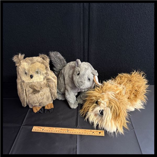 DAKIN - LOT OF 3 STUFFED ANIMALS
