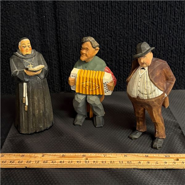 LOT OF 3 WOOD CARVINGS