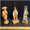 Image 1 : LOT OF 3 WOOD CARVINGS