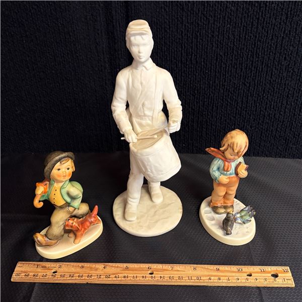 LOT OF 3 BOY FIGURINES