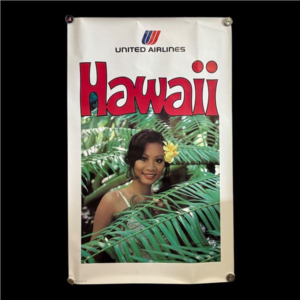 UNITED AIRLINES HAWAII POSTER