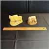 Image 1 : LOT OF 2 MINIATURE COTTAGE SCULPTURES