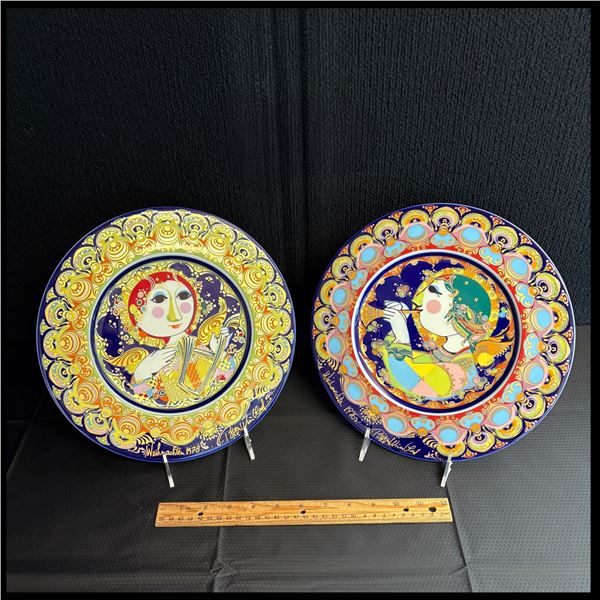 ROSENTHAL / BJORN WIINBLAD - SET OF 2 CHRISTMAS PLATES