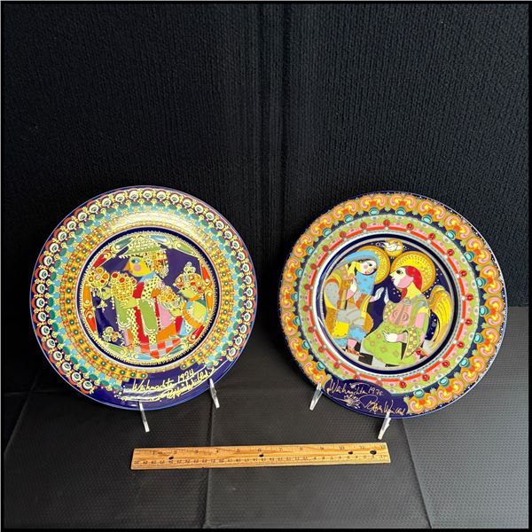 ROSENTHAL / BJORN WIINBLAD - SET OF 2 CHRISTMAS PLATES