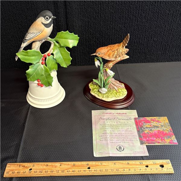 LOT OF 2 PORCELAIN BIRDS