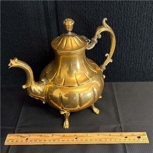 ORNATE METAL TEAPOT