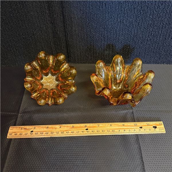 SET OF 2 GLASS NESTING BOWLS