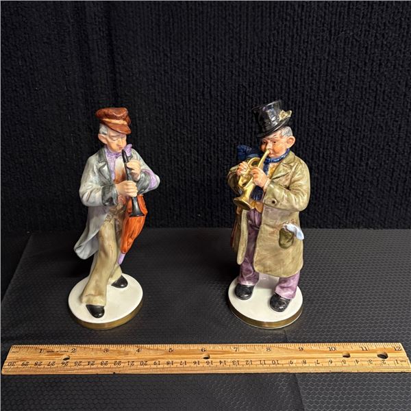 SET OF 2 PORCELAIN MUSICIANS