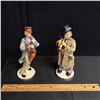 Image 1 : SET OF 2 PORCELAIN MUSICIANS