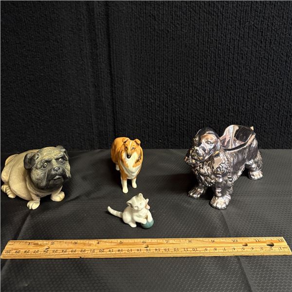 LOT OF 4 PET FIGURINES