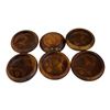 Image 1 : LOT OF 6 HAND CARVED TEAK BOWLS