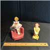 Image 1 : LOT OF 2 PORCELAIN FIGURINES