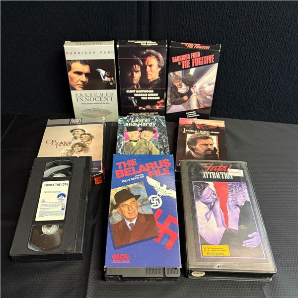 LOT OF 10 VCR / VHS MOVIES