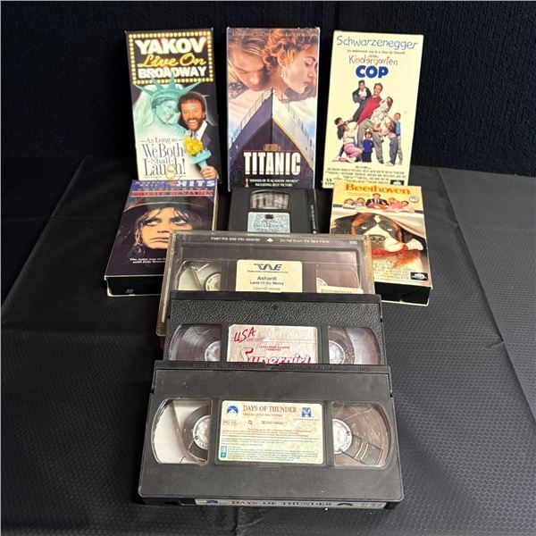 LOT OF 9 VCR / VHS MOVIES