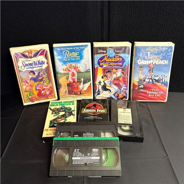 LOT OF 9 VCR / VHS MOVIES