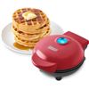 Image 1 : NEW DASH MINI WAFFLE MAKER 4" COOKING SURFACE RED