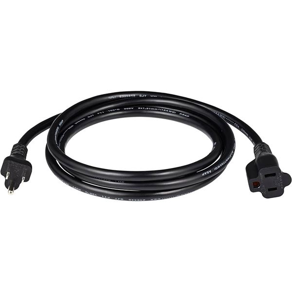 NEW AMAZON BASICS 6FT EXTENSION CORD US PLUG BLACK