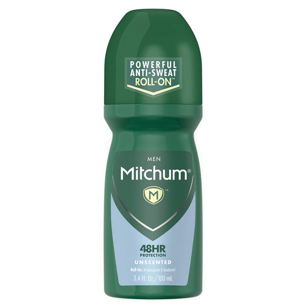NEW 100ML MEN MITCHUM UNSCENTED DEODORANT