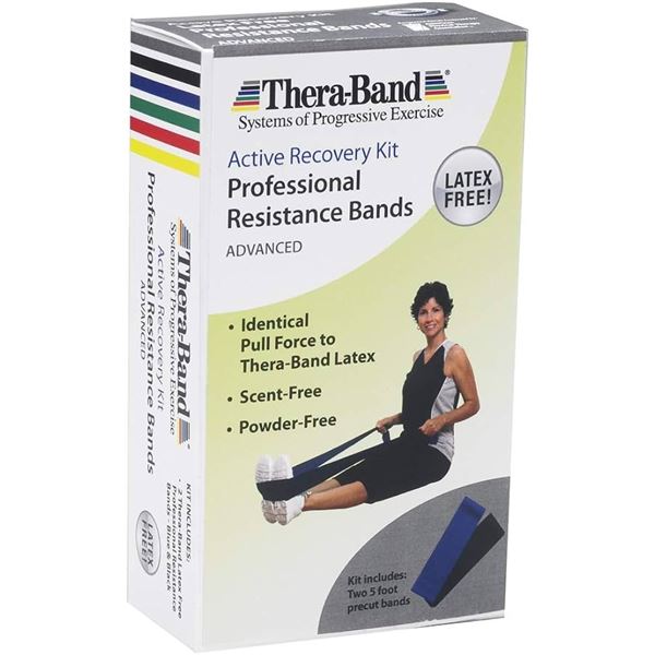 NEW THERABAND ACTIVE RECOVERY KIT RESISTANCE BANDS