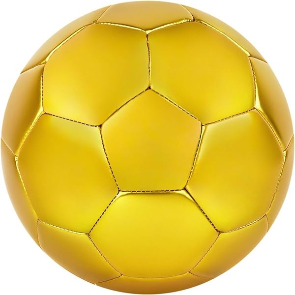 NEW LINKIDEA SIZE 5 GOLD COLOR SOCCER BALL