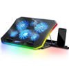 Image 1 : NEW TOPMATE LAPTOP COOLING PAD RGB
