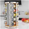 Image 1 : NEW 20 BOTTLE SPICE CAROUSEL JAR ROTATING